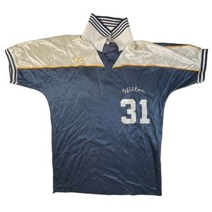 Vintage 1970s Peter Green soccer football jersey Wilton chain stitch embroidery